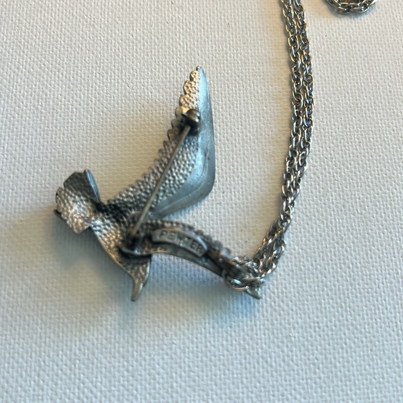 Pewter seagull brooch/pendant necklace - Picture 6 of 6